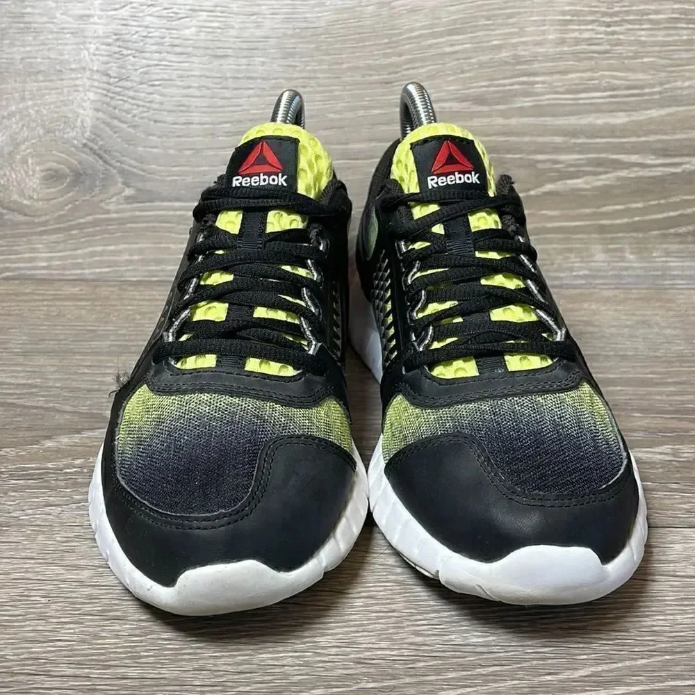 Reebok CrossFit ZQuick 2.0 Nanoweb Mens Sz 5/Womens 6.5 Black Neon Green Sneaker